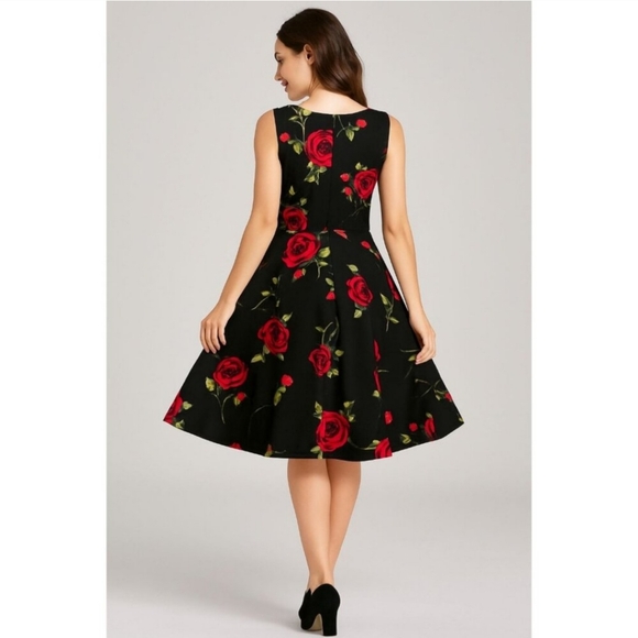 GRACE KARIN Fit & Flare Pinup Rockabilly Steampunk Sleeveless XL - Picture 5 of 13